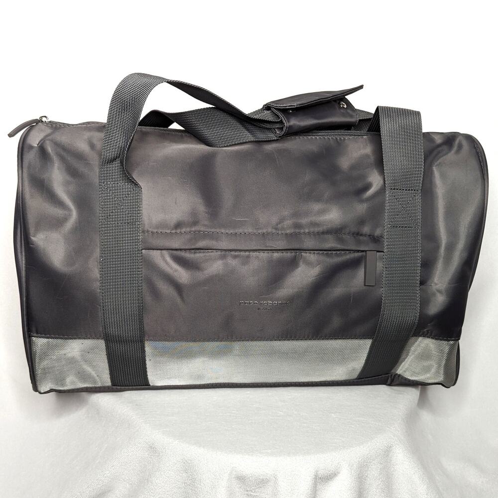 Paco Rabanne Grey Duffle Bag | Unisex Gym Travel Weekender | Designer